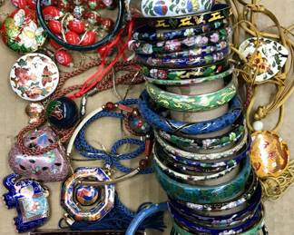 Cloisonne jewelry from the 1950s and Sixties