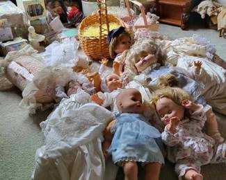 Dolls, porcelain dolls