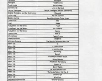 List of sold and available albums