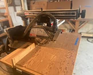 Craftsman 10" radial arm saw & table