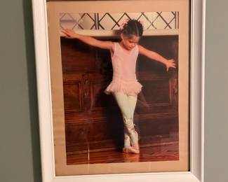 Medium size framed wall print. Perfect for a girl's room!