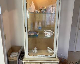 Mid-century curio cabinet.