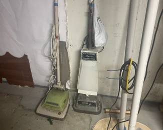 Vacuum and floor cleaner (Scrubber). Additional cleaning products available.