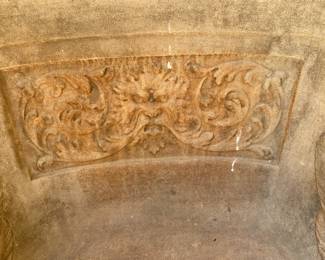 Amazing Vintage Stone, Garden Throne Chair