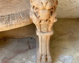 Amazing Vintage Stone, Garden Throne Chair