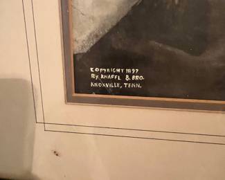 1897 Knaffl & Bros Black Americana framed Photograph image