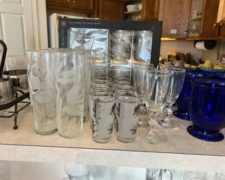 Hostess Libbey Foliage Glasses