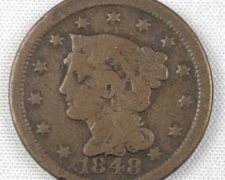 1848 US Large Cent