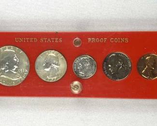 1959 US Silver Proof Coin Set w/ Franklin