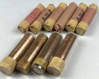 (10) Rolls of Copper Era Pennies, Uncirculated