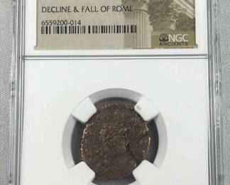 AD 393-423 Honorius Fall of Rome Era NGC Coin