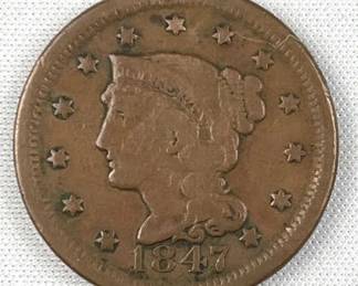 1847 US Large Cent