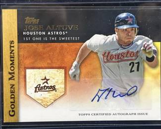 2012 Jose Altuve Autographed Card, Topps 1st RBI