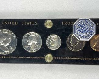 1963 US Silver Proof Coin Set w/ Franklin