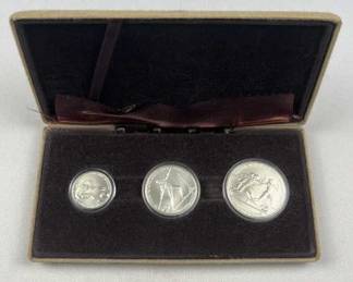 1982 Greece Silver Olympic Coin Set
