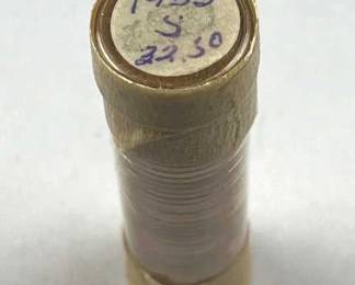 1955-S Uncirculated Wheat Cents Roll