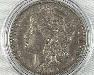 1900-O Morgan Silver Dollar, US $1 Coin
