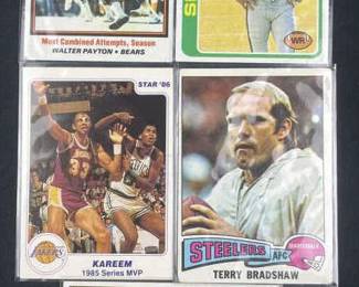 (5) Vintage Sports Greats: Payton, Jabbar Etc