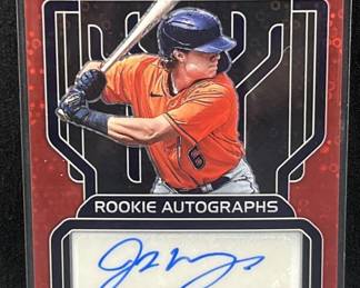 Jake Meyers Rookie Autograph #/35 Red Prizm