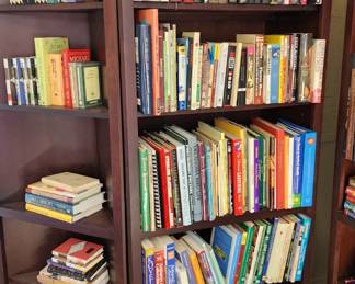 lots of nice books in garage