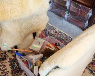 dog bedding, outfits, and toys