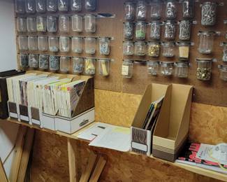 Basement woodworking room 