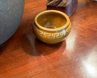 Asian signed small pottery bowl