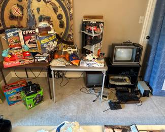 Vintage games, Atari, books and moore
