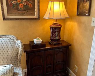 Solid cherry small chest