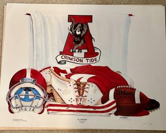 Crimson Tide print without authenticity certificate
