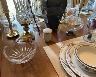 Waterford and sterling with crystal