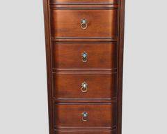 Bombay Company Wood Lingerie Chest 6 Drawers Brass Drawer Pulls