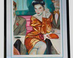 Colleen Ross "Just the two of us"Bold and Provocative print Pencil Signed Framed