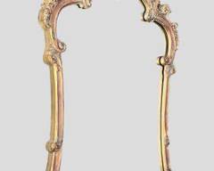 Large Framed Gilt painted Wall Mirror Molded Paint Decorated Foam Hollywood Regency Style