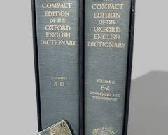 Vintage 1981 21st Edition Oxford Dictionary The Compact Edition