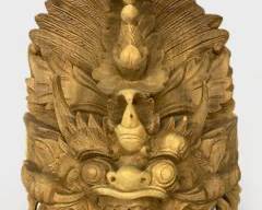 BARONG NAGA MASK BALINESE DRAGON HAND CARVED WOOD BALI Hand Carved WOODEN Mask WALL DECOR ART
