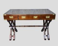 Bombay Company Wood X Base Campaign Desk - Classic!