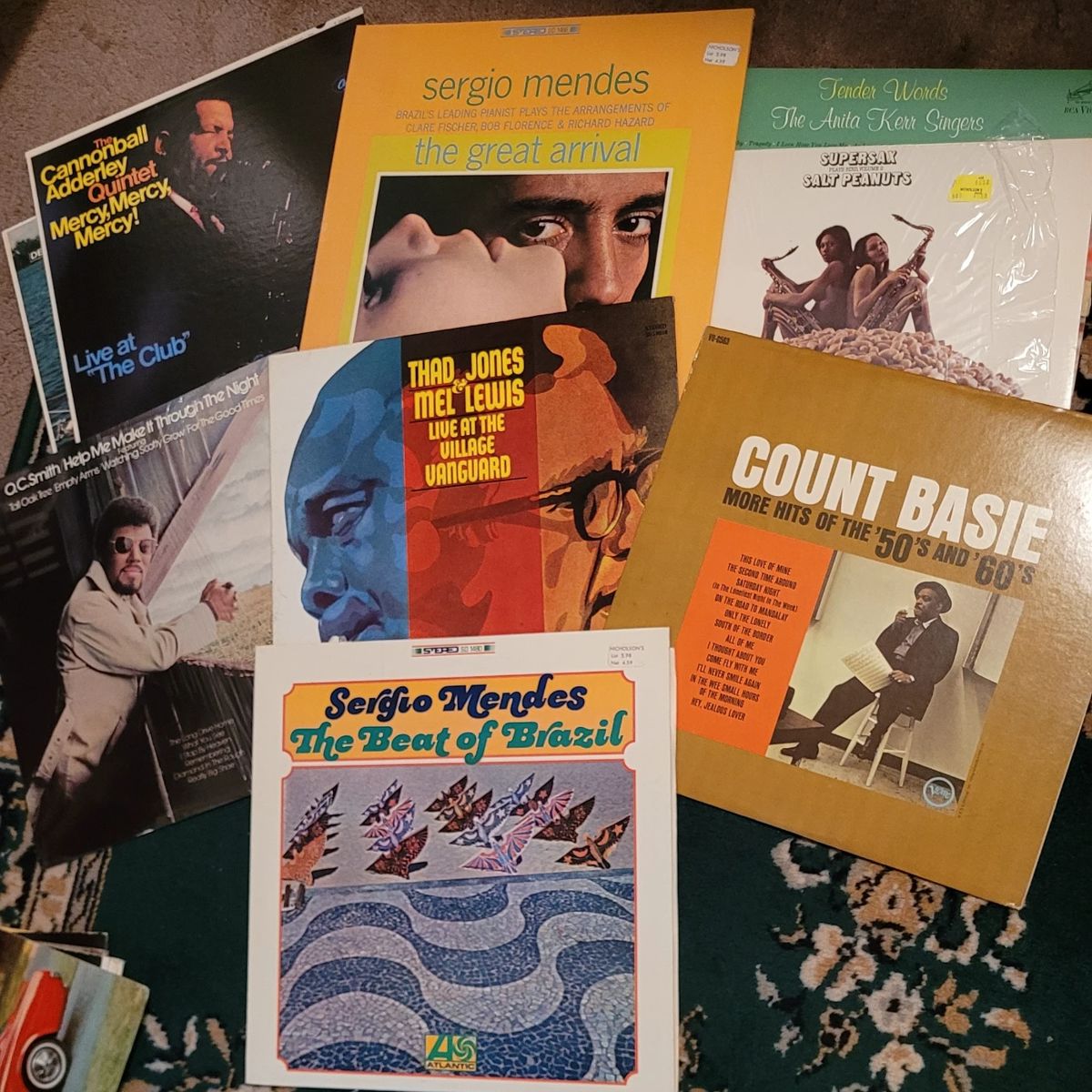 Vintage Vinyl Albums from Jazz to Rock nearly all in beautiful condition! Some are pictured here.