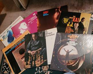 Vintage Vinyl Albums from Jazz to Rock nearly all in beautiful condition! Some are pictured here.