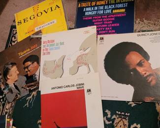 Vintage Vinyl Albums from Jazz to Rock nearly all in beautiful condition! Some are pictured here.