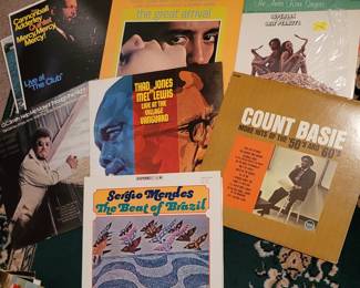 Vintage Vinyl Albums from Jazz to Rock nearly all in beautiful condition! Some are pictured here.