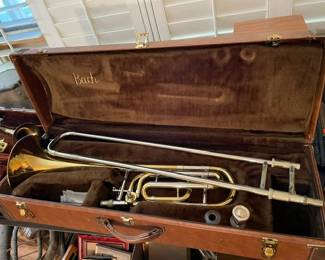 Vintage Trombones, Trumpet, Tuba from Bach to Conn to Elkhart plus Vintage Mouth Pieces and more!