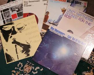 Vintage Vinyl Albums from Jazz to Rock nearly all in beautiful condition! Some are pictured here.