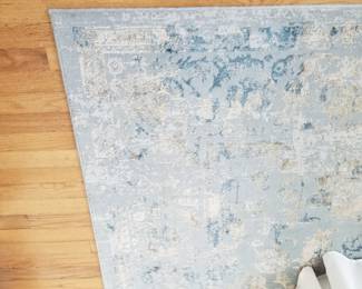 Pale blue rug