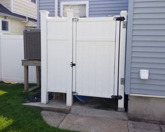 Vinyl shower surround