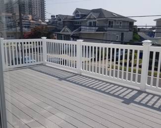 Limited amount of vinyl railing