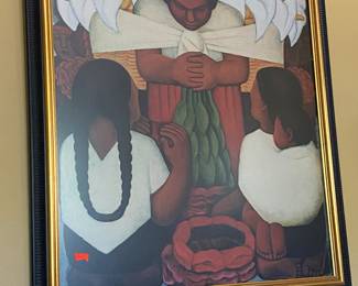 Lovely print behind non-glare glass