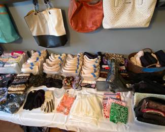 Scarves, winter hats and gloves, shape wear, bras and more. All like new