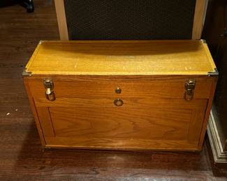 Machinist’s wooden tool chest