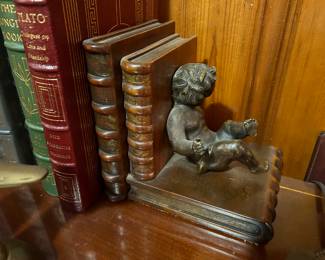 pair of Theodore Alexander bookends